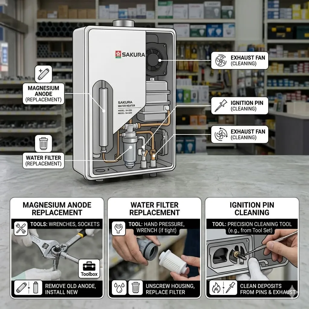 耗材更換示意圖