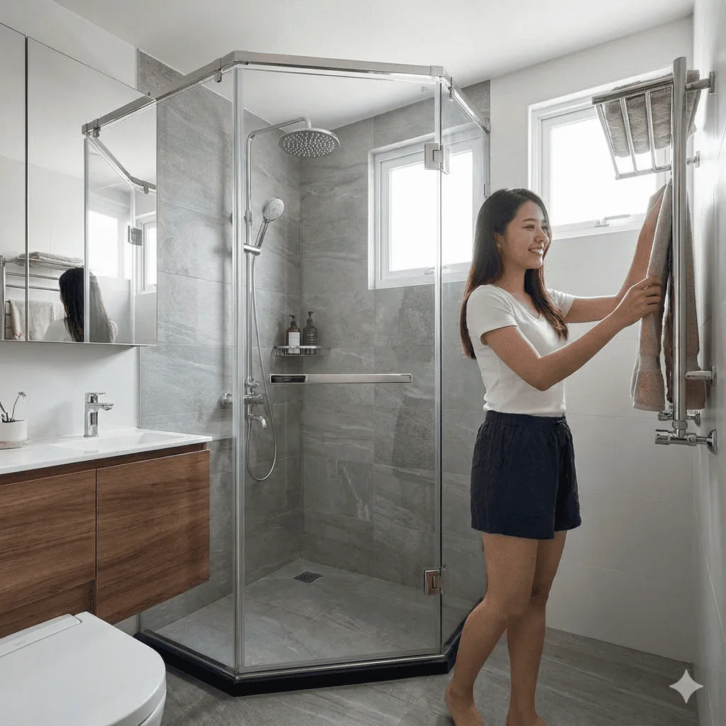 浴室乾濕分離怎麼做？隔間、淋浴拉門種類與施工重點