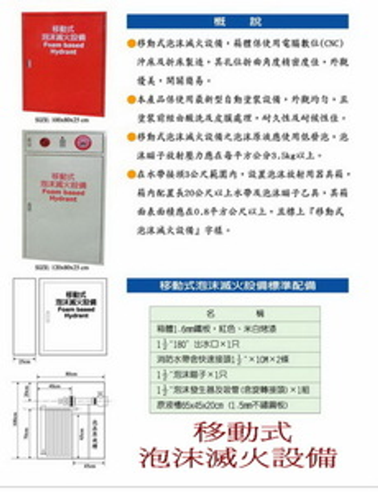 移動式泡沫滅火設備