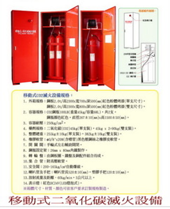 移動式二氧化碳滅火設備