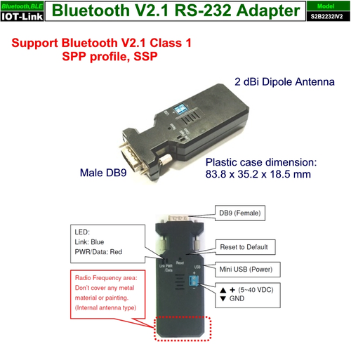 Bluetooth RS232 adapter