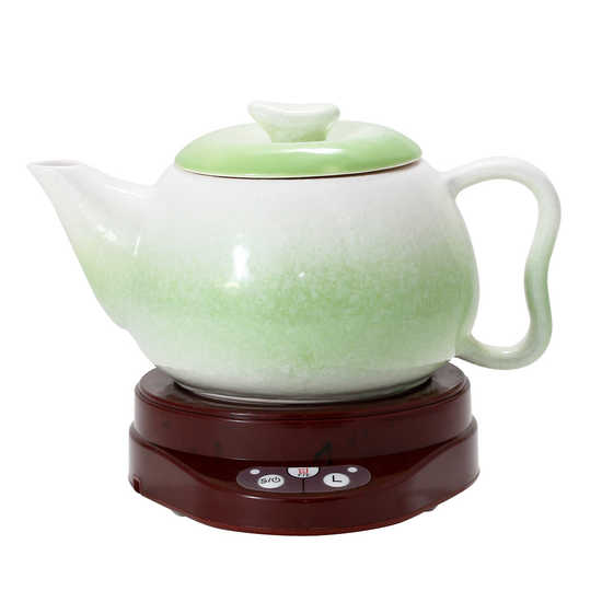 【高喬】超音波負離子茗壺水氧機圓壺系列(果凍綠.無暇白.紅妝粉)(內附複方精油)