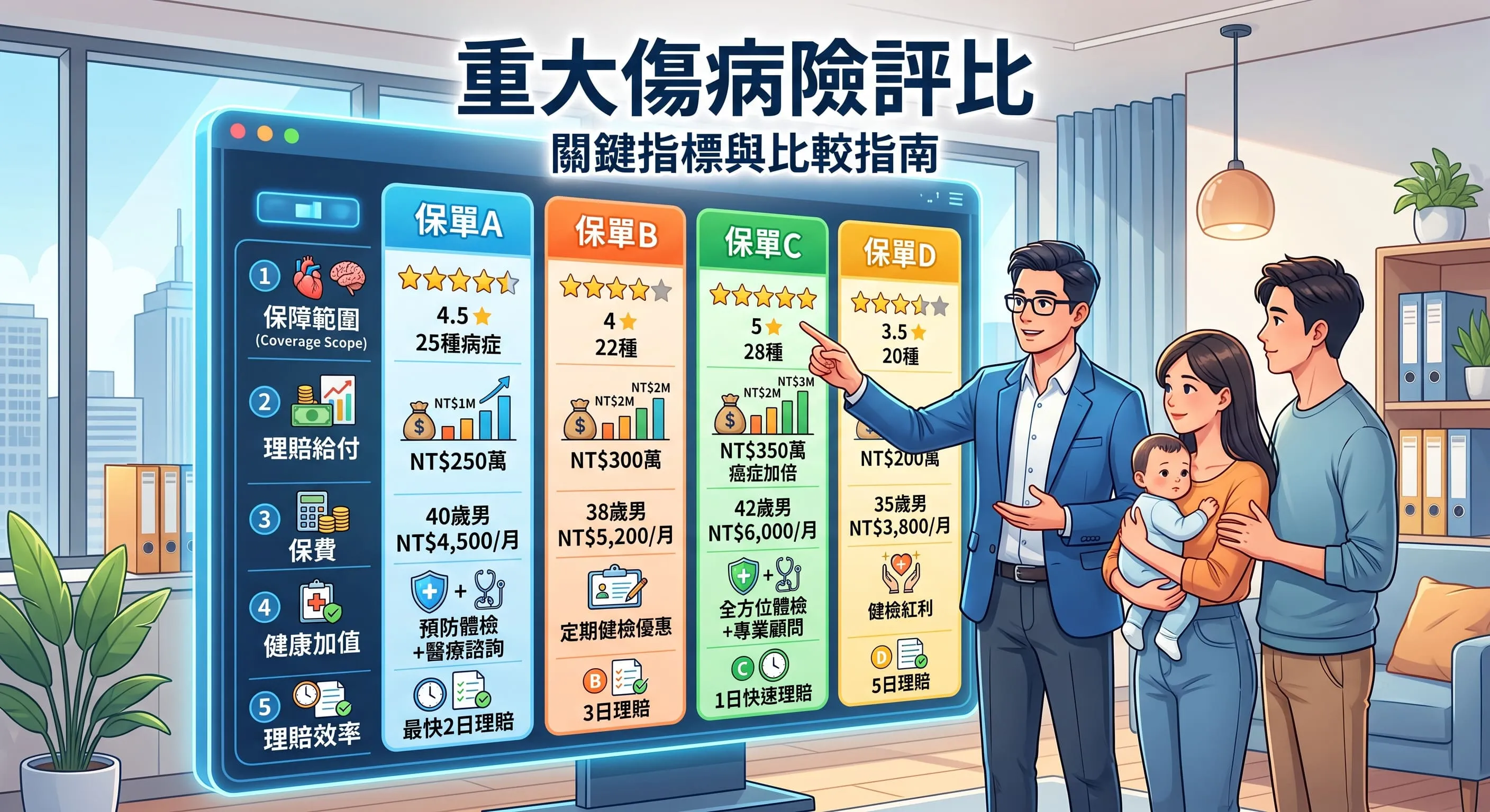 重大傷病險評比