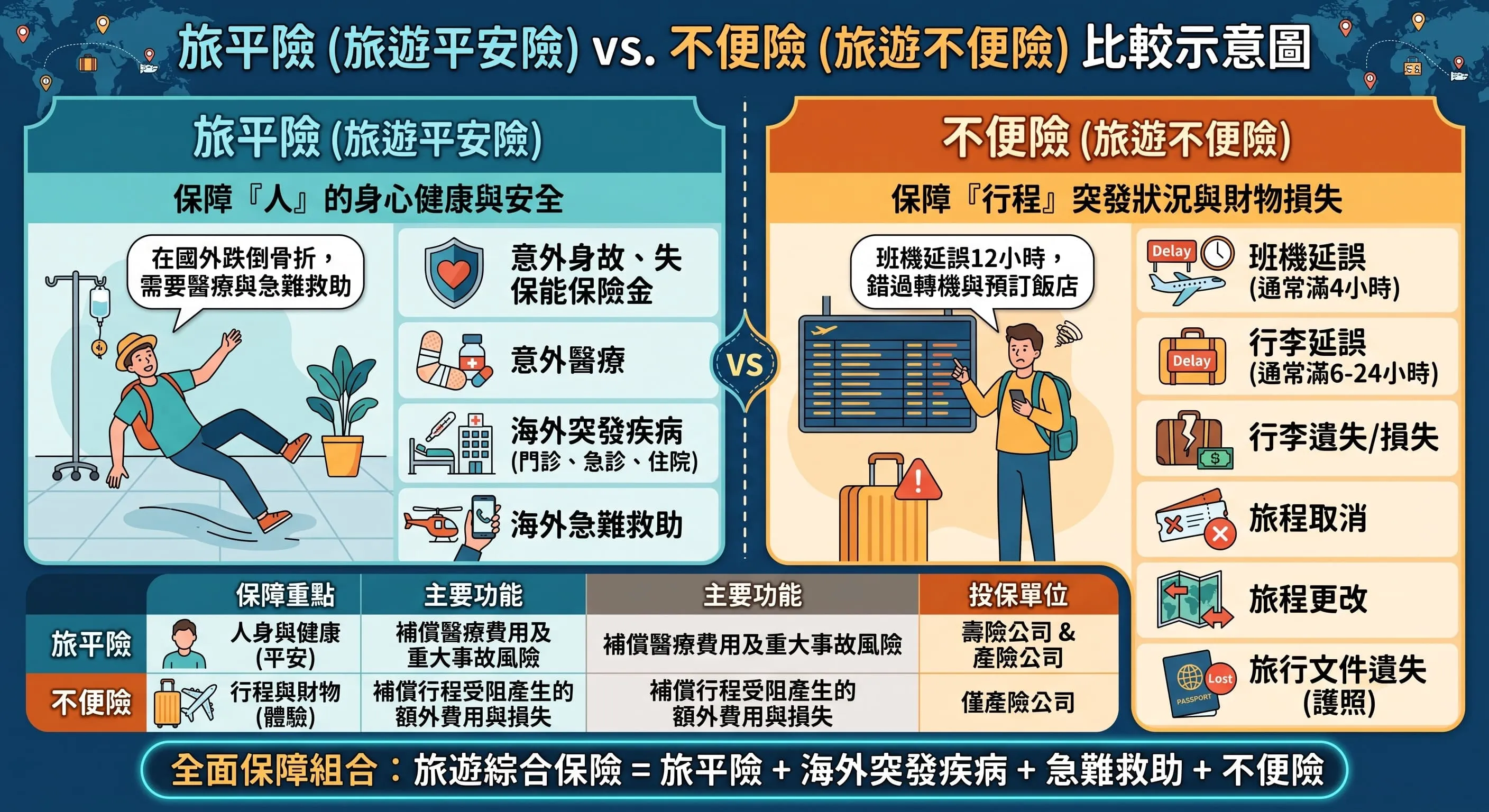 旅平險不便險比較