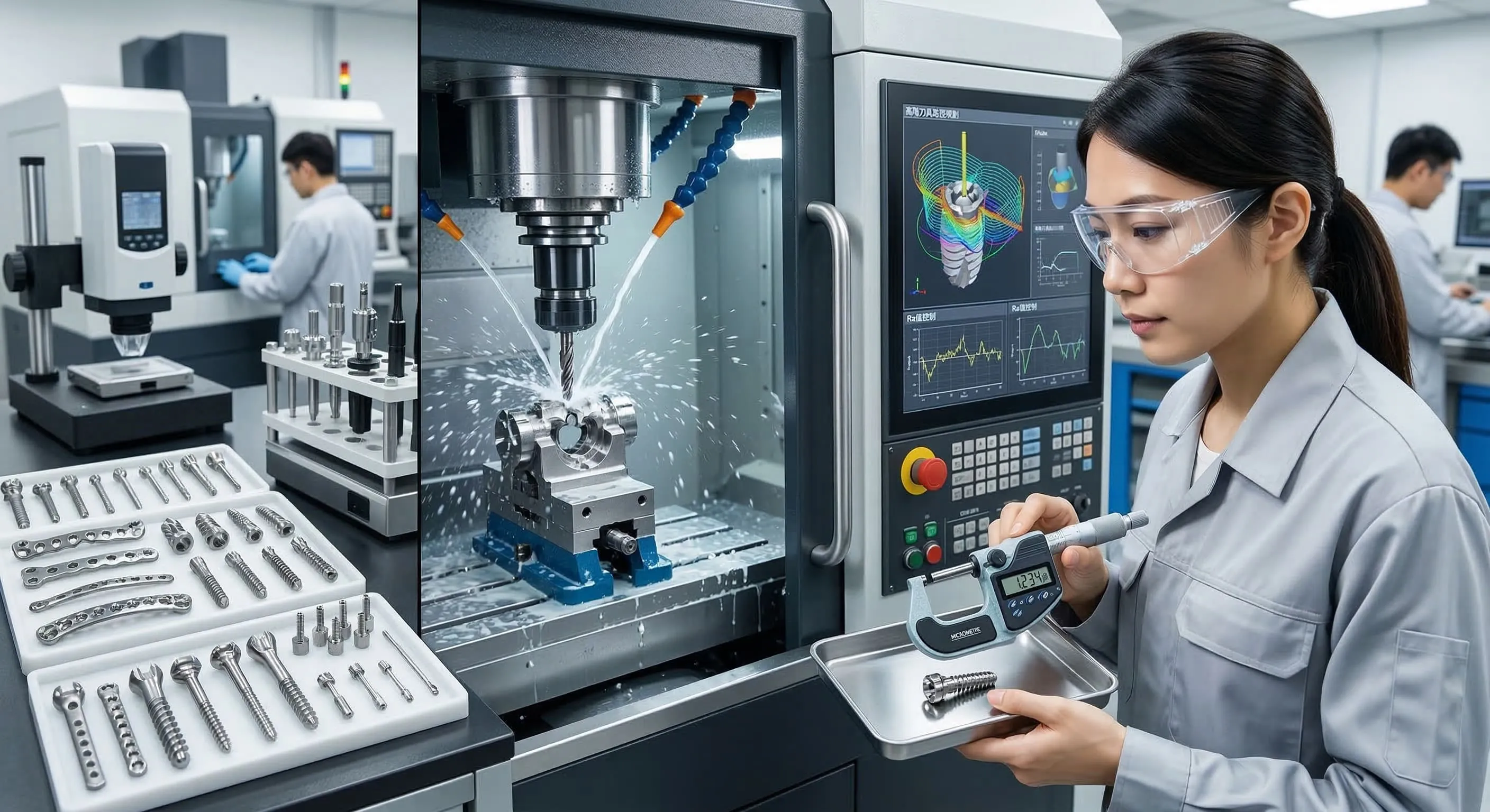 突破硬度與公差極限：醫療器材零件 CNC 與特殊材質金屬加工技術