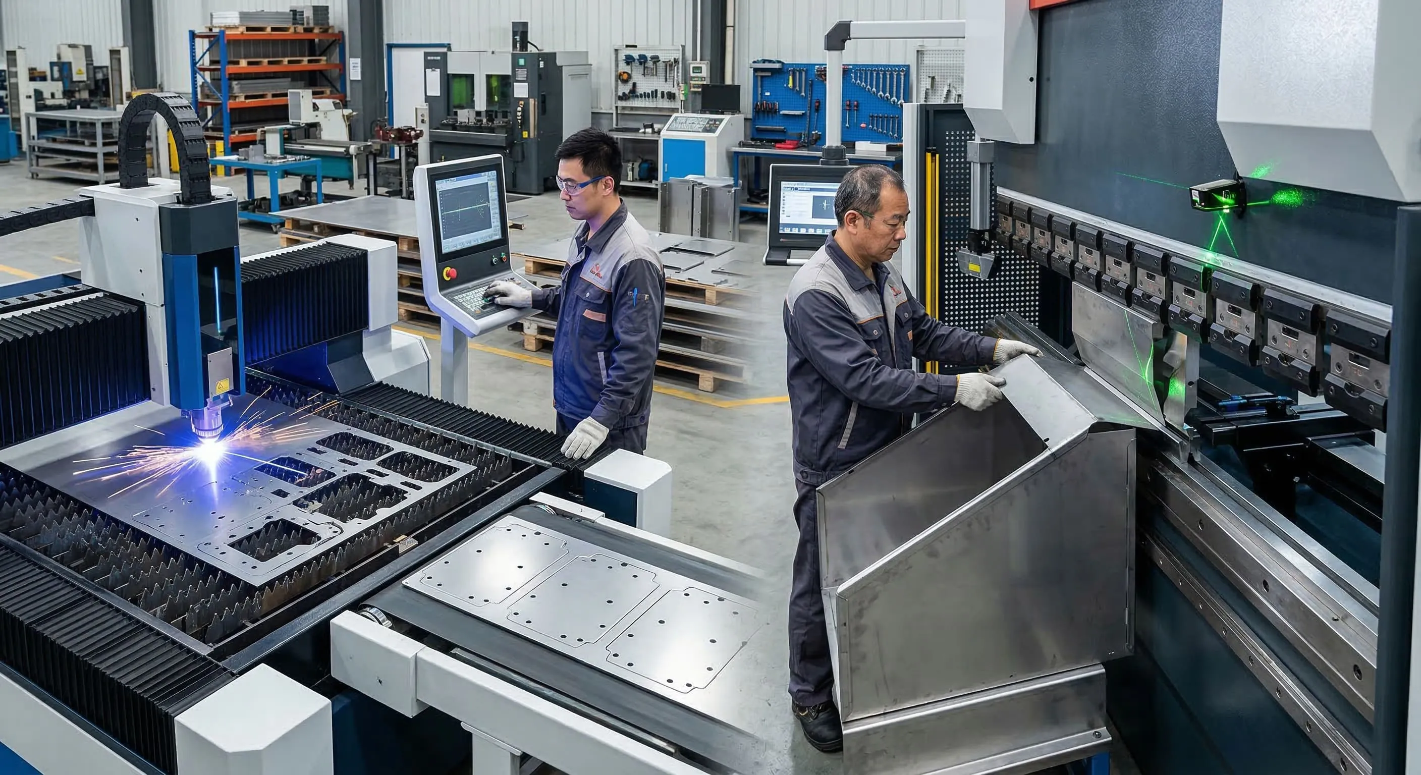 8-2毫釐之間的精度對決：高階雷射切割與鈑金折床加工的無縫銜