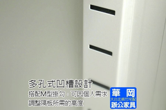 多孔式凹槽設計