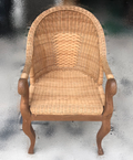 台中連冠中古傢俱館❋A318HJJ藤製單人沙發椅
