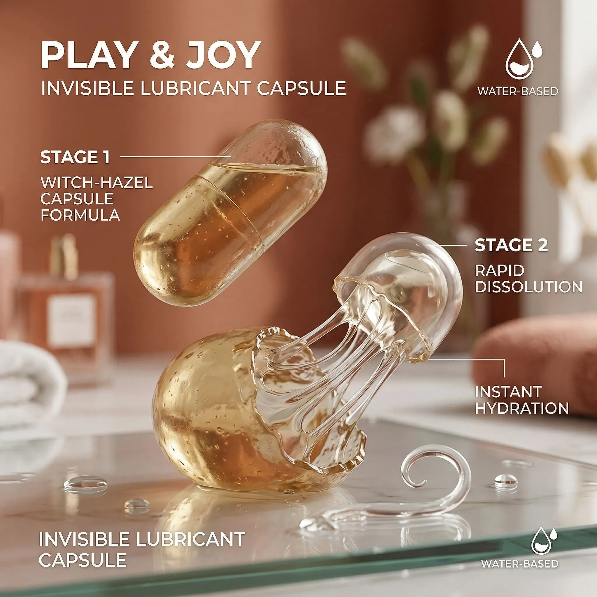 隱形膠囊使用情境剖視圖