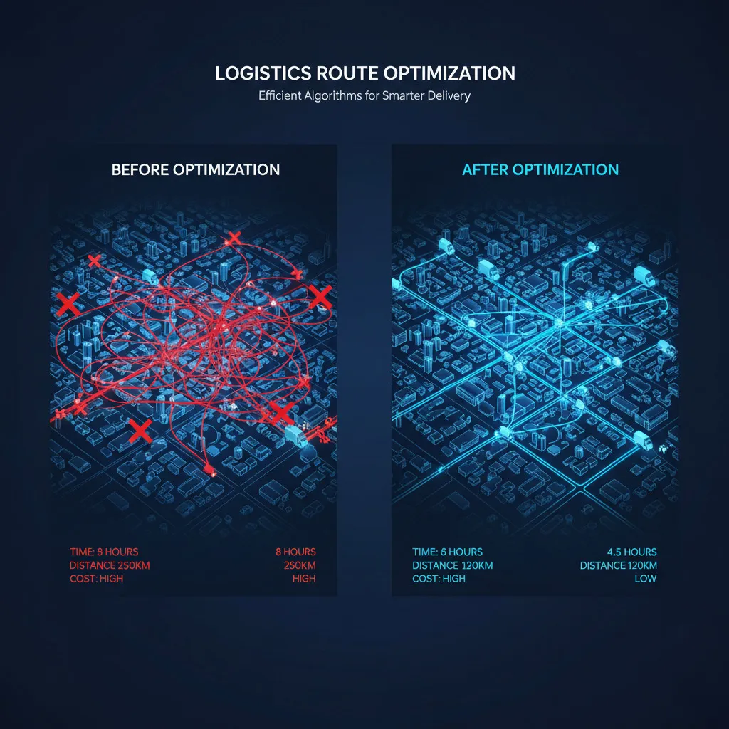 智能配送路徑地圖