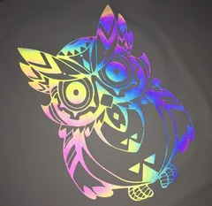 七彩反光刻字膜(反光後)