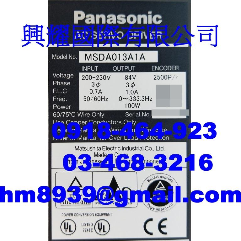 PANASONIC 松下國際牌驅動器 MSDA013A1A