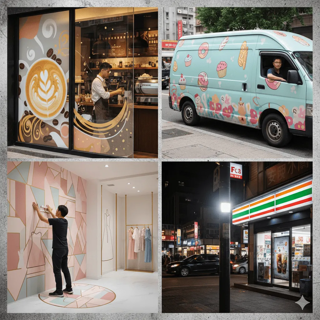 彩色大圖貼紙應用