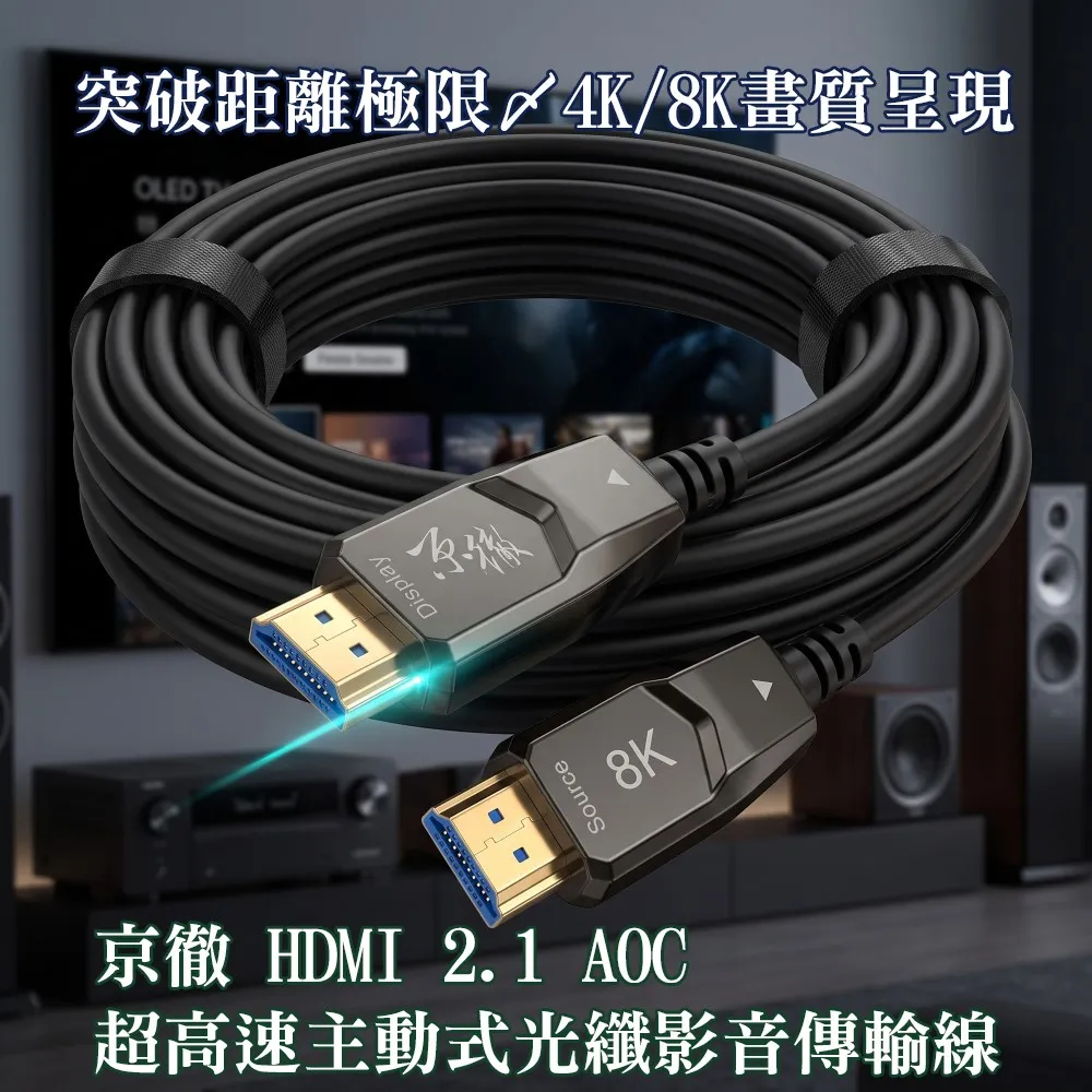 8K HDMI 2.1 AOC 主動式光纖線