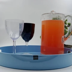 美耐皿- 大圆盘（蓝色）