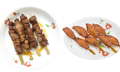 冷凍炭烤雞腿肉串/冷凍炭烤雞翅串-宏益冷凍食品股份有限公司