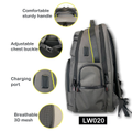 雙筆記型電腦背包 商務背包 電子產品專用包袋