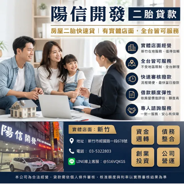 陽信開發台中房屋二胎