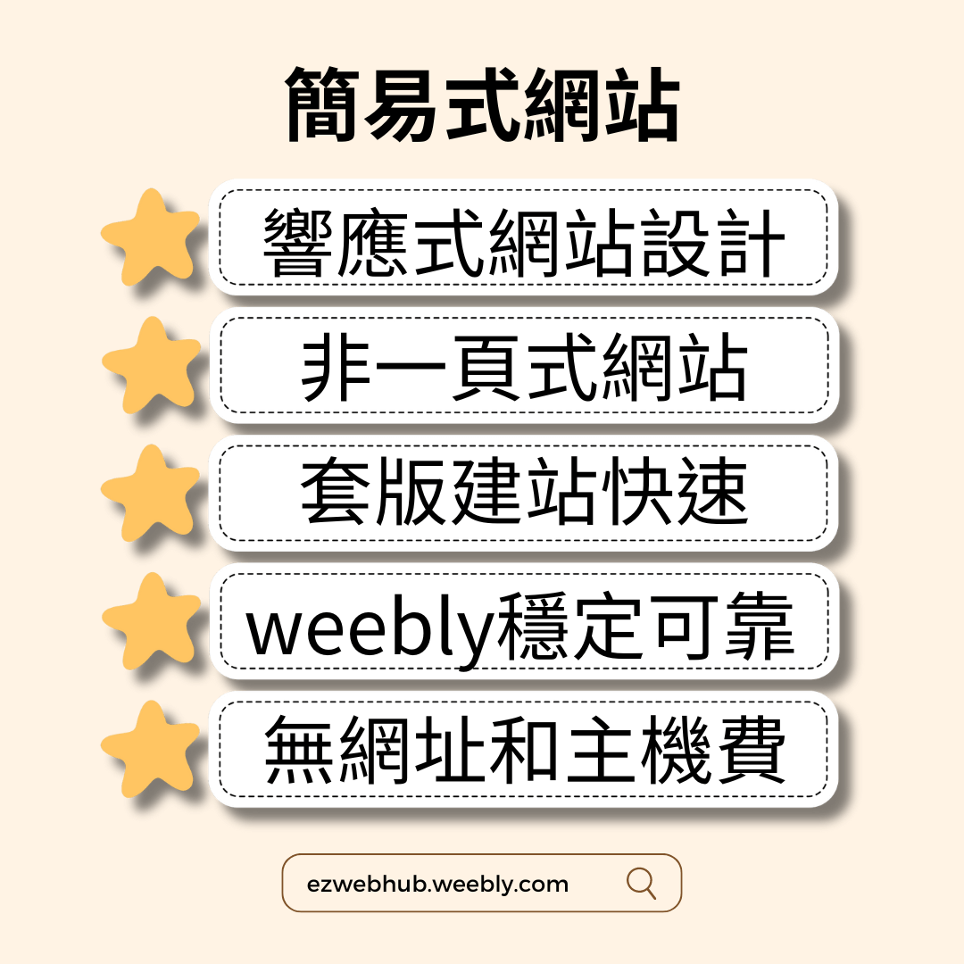 weebly簡易式網站架設免空間網址費用