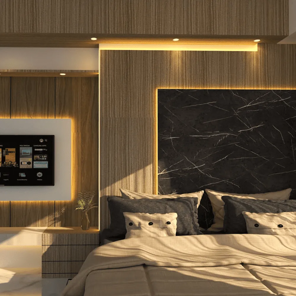 臥室想要打造高級感，關鍵在於「臥室間接照明」的配置