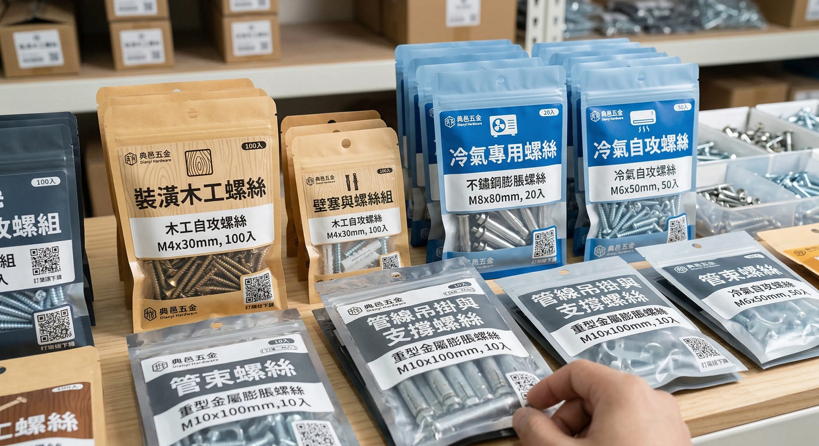 螺絲客製化小包裝