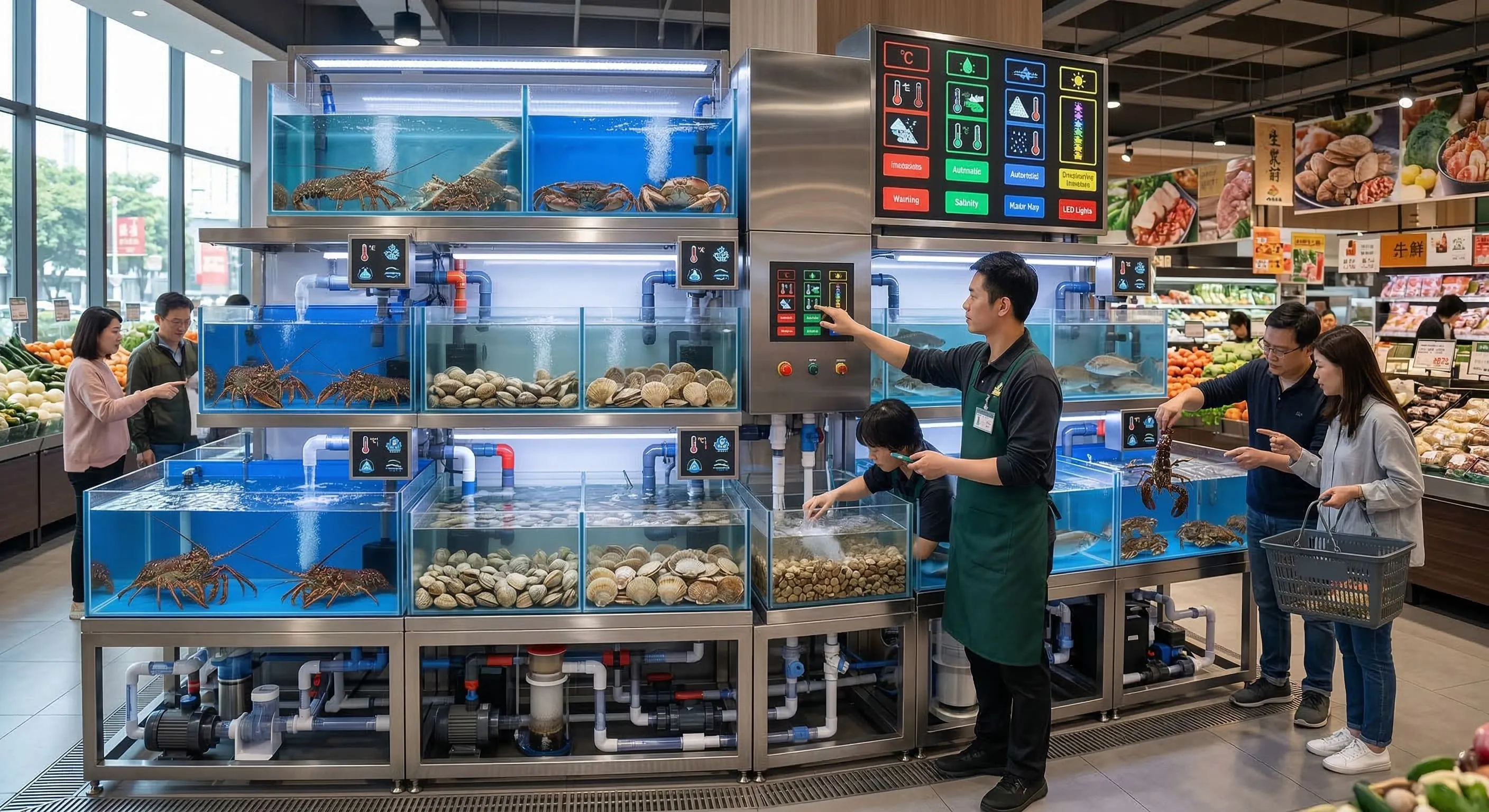 1-3生鮮超市活水系統的建置邏輯