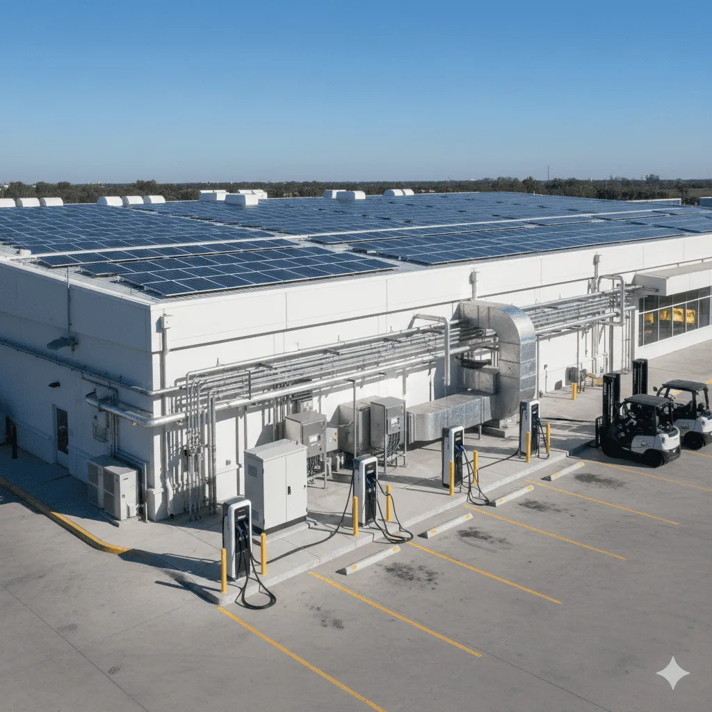 廠區太陽能充電整合