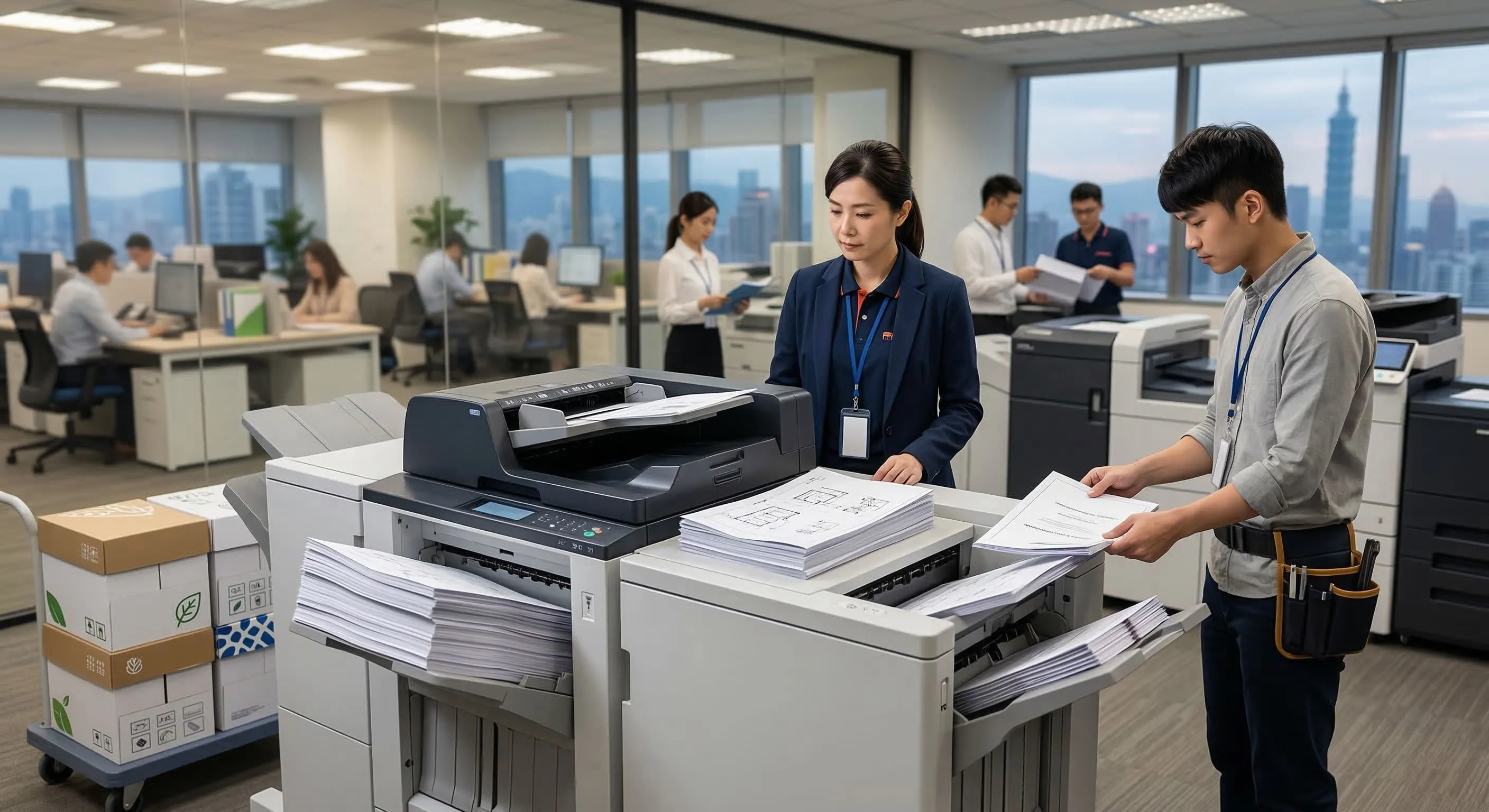 3-2高印量與複雜裝訂：A3事務機租賃的硬體選型參數