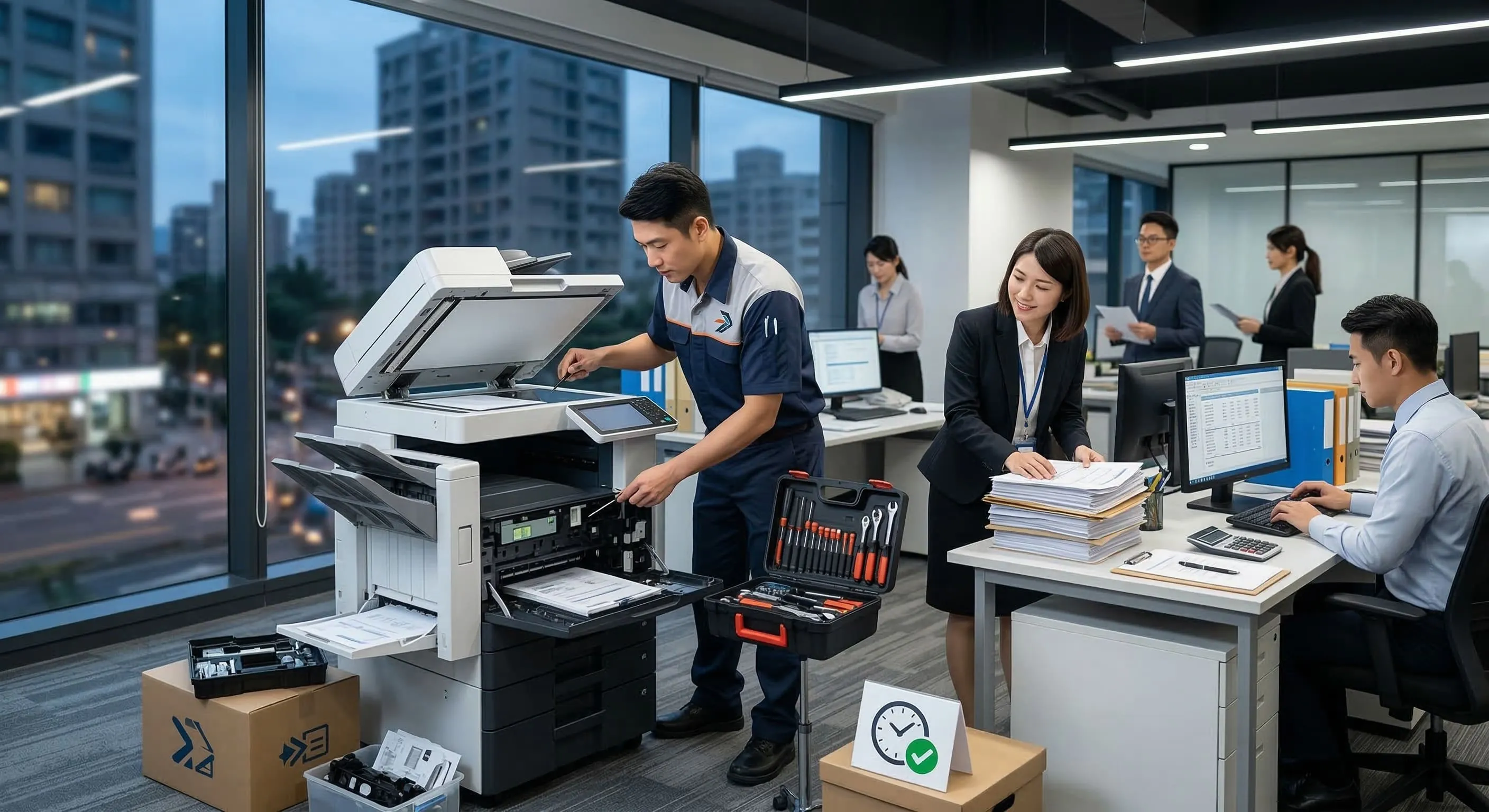 3-3零容忍的停機時間：中山區事務機租賃的在地化即時保修網