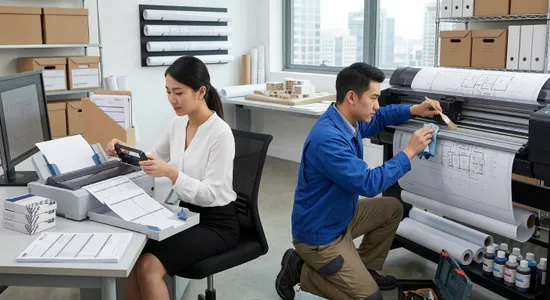 設計大圖與單據列印首選：繪圖機與點陣式印表機維修保養秘訣