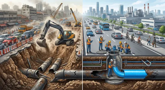 道路零開挖的地下微創手術：林內免開挖管線修復與內襯技術解析