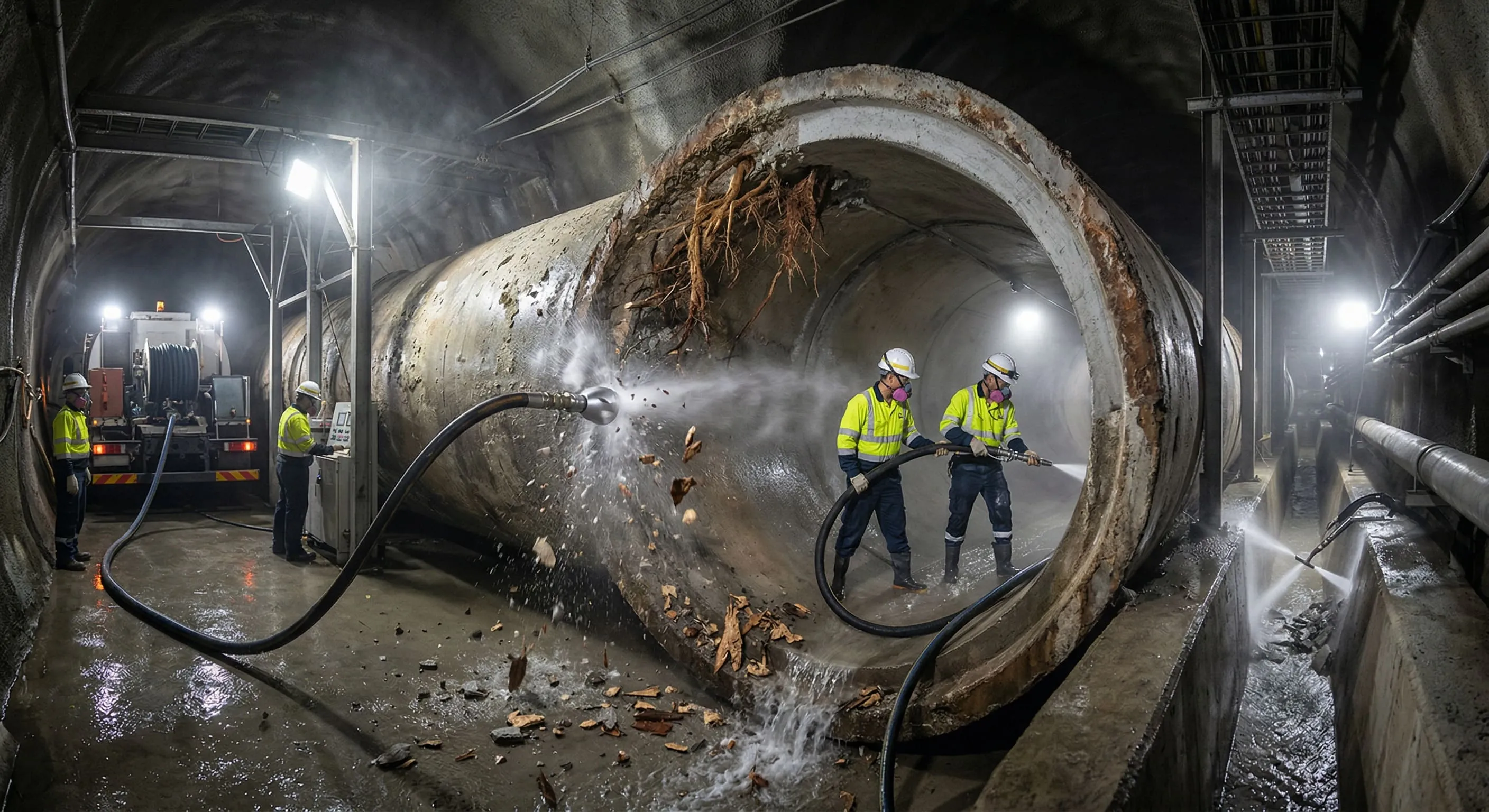 5-2排水溝高壓沖洗