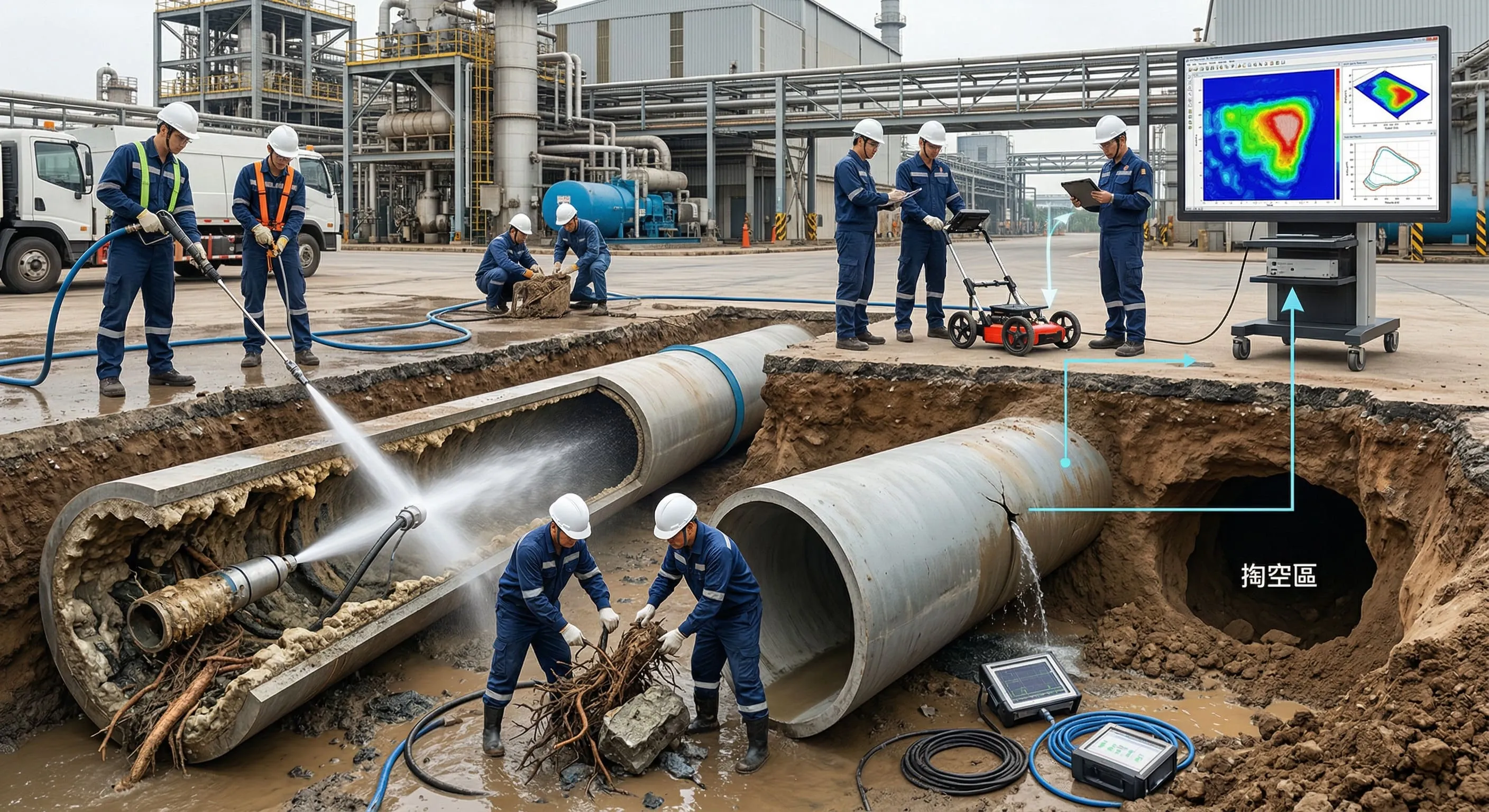 7-2廠房廢水管清淤