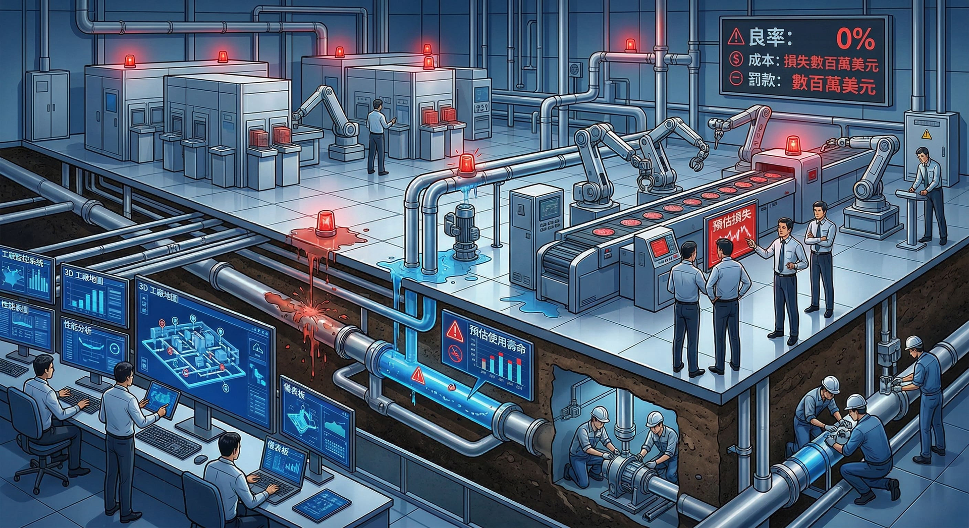 工業智造的管網防護罩：下水道IoT感測與泵浦異常預測