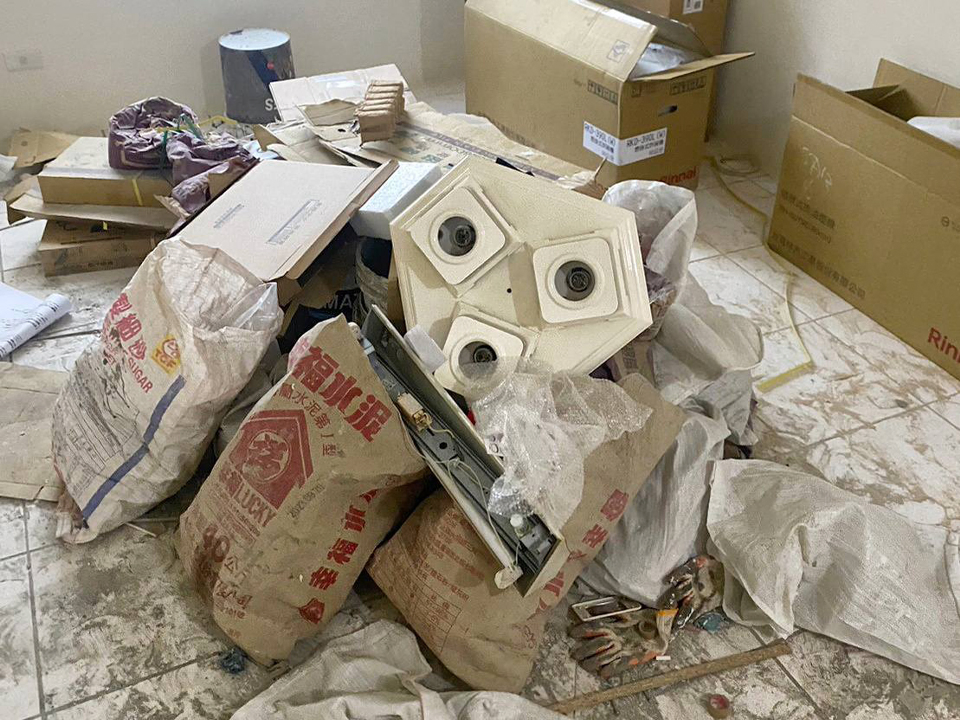 裝潢清潔案例-清潔前