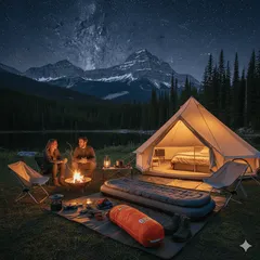 簡單舒適雙人露營
