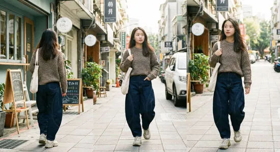 彎刀褲穿搭全攻略：小個子也能駕馭的韓系女裝必備單品