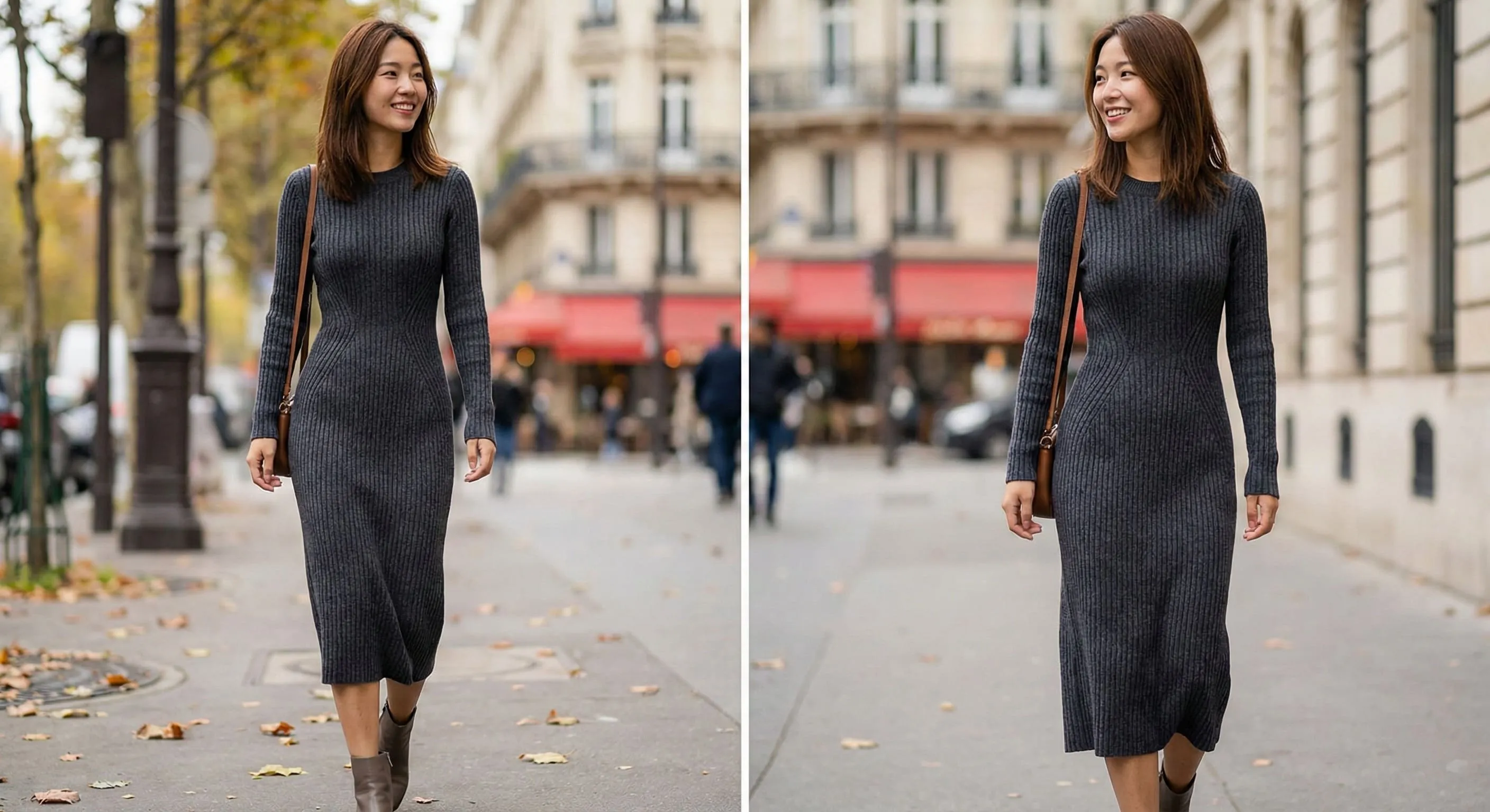針織洋裝穿搭