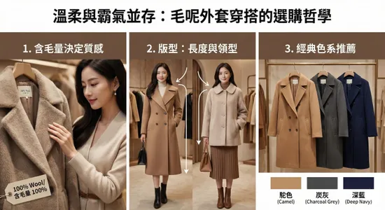 毛呢外套穿搭與皮外套的韓系高級感指南