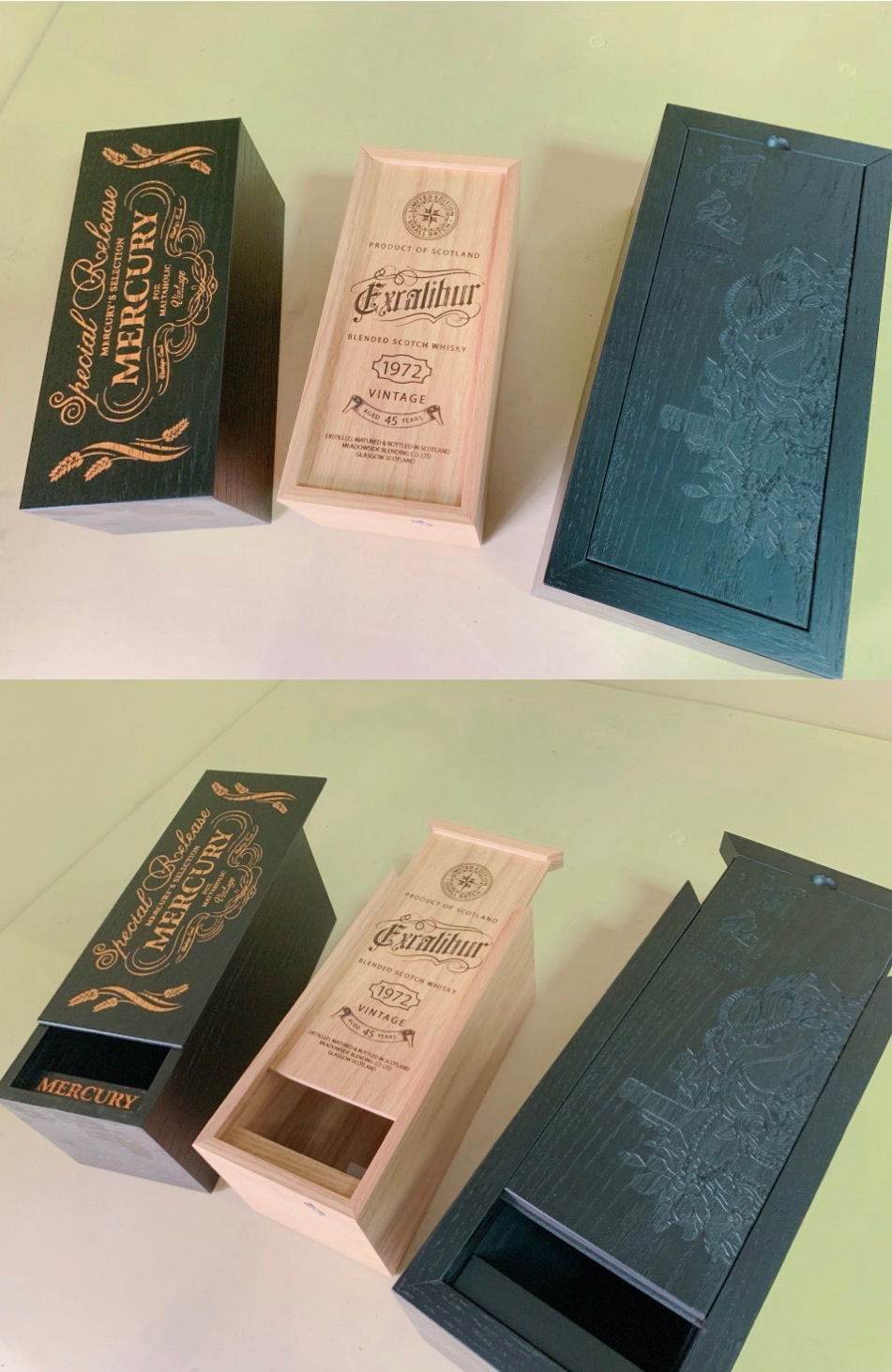 抽蓋式酒盒