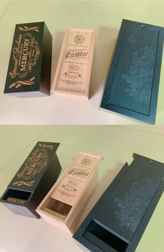 抽蓋式酒盒