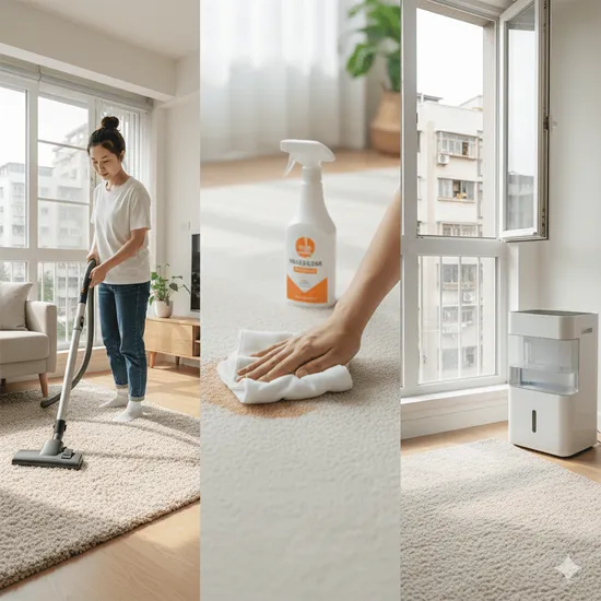 地毯清潔保養：方塊地毯與傳統地毯清潔差異與除塵秘訣