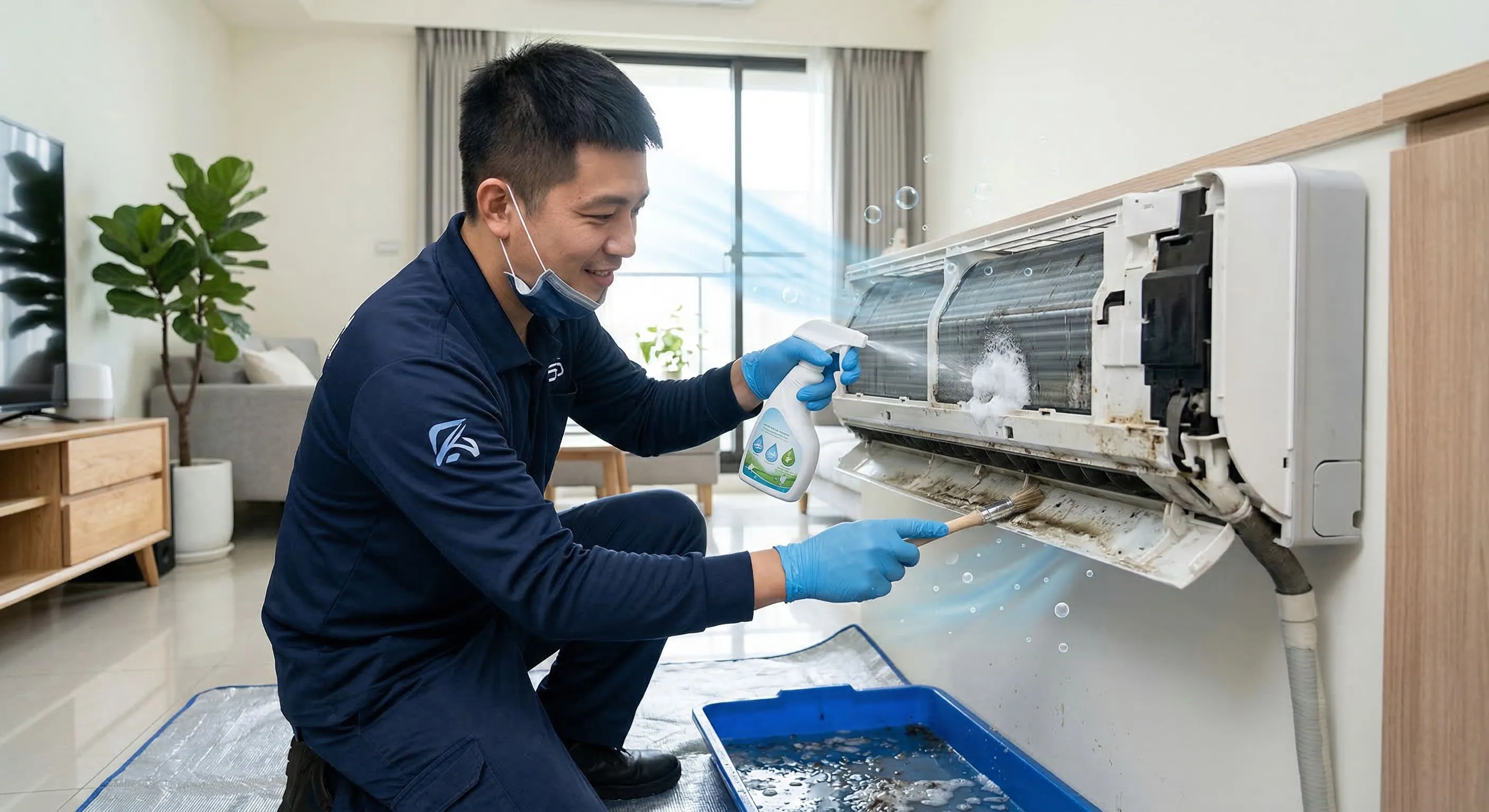 冷氣漏水與霉味