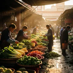 台南蔬菜批發市場的清晨