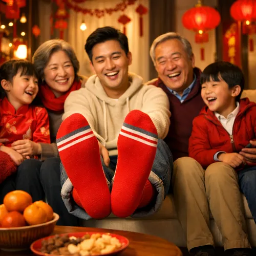 襪子決定過年氣氛