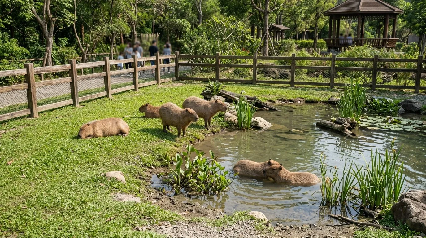 可愛動物互動體驗