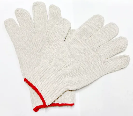 陸製白色棉紗手套