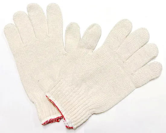 印製白色棉紗手套