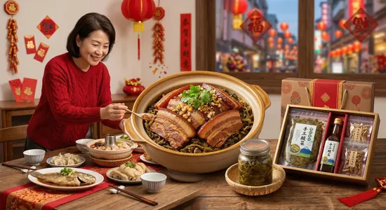 年菜必備梅干扣肉做法揭密！嚴選傳統酸菜，打造過年伴手禮的絕佳心意