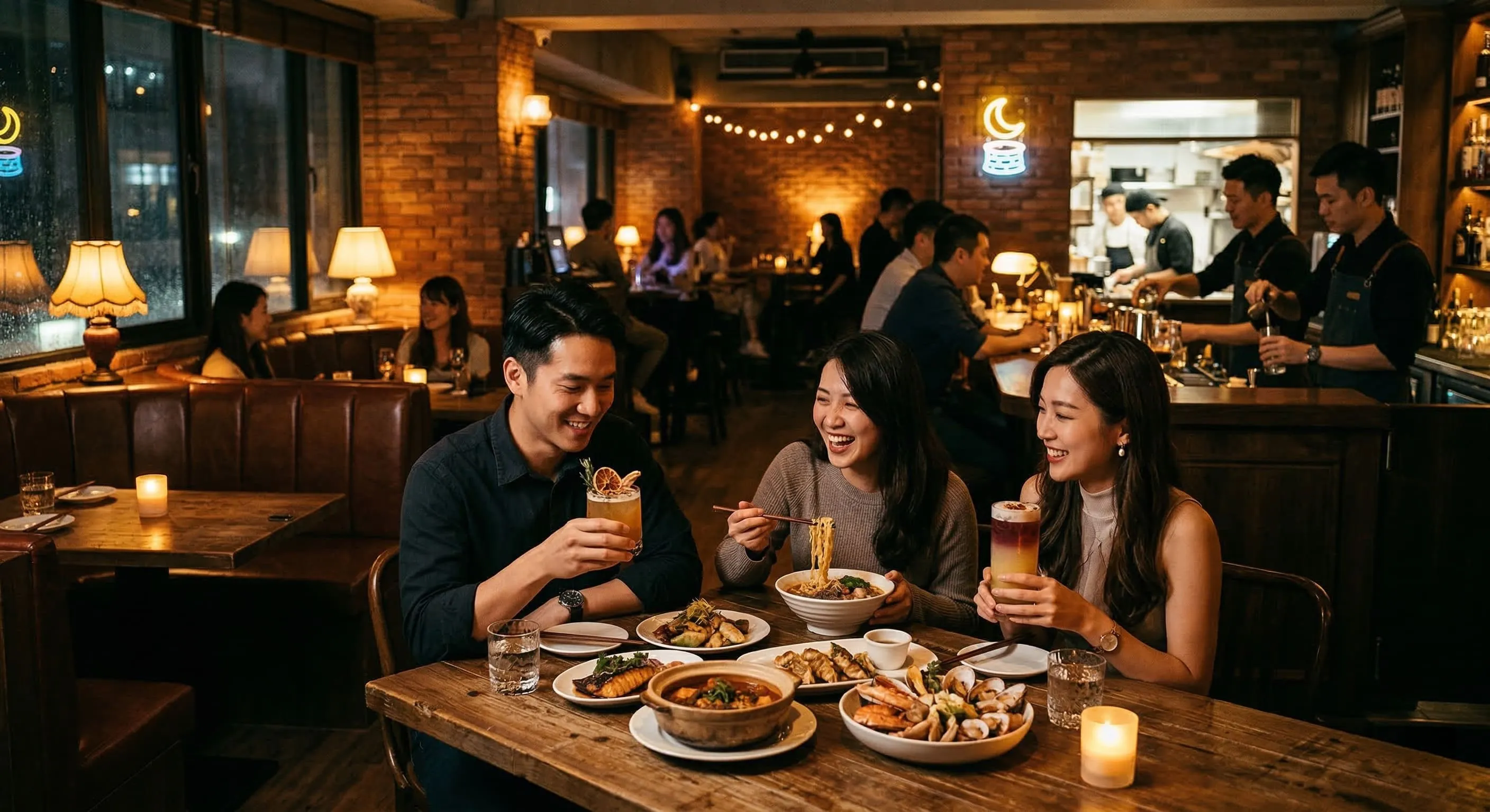 夜貓子的共同痛點：半夜尋覓美食與好酒的艱辛